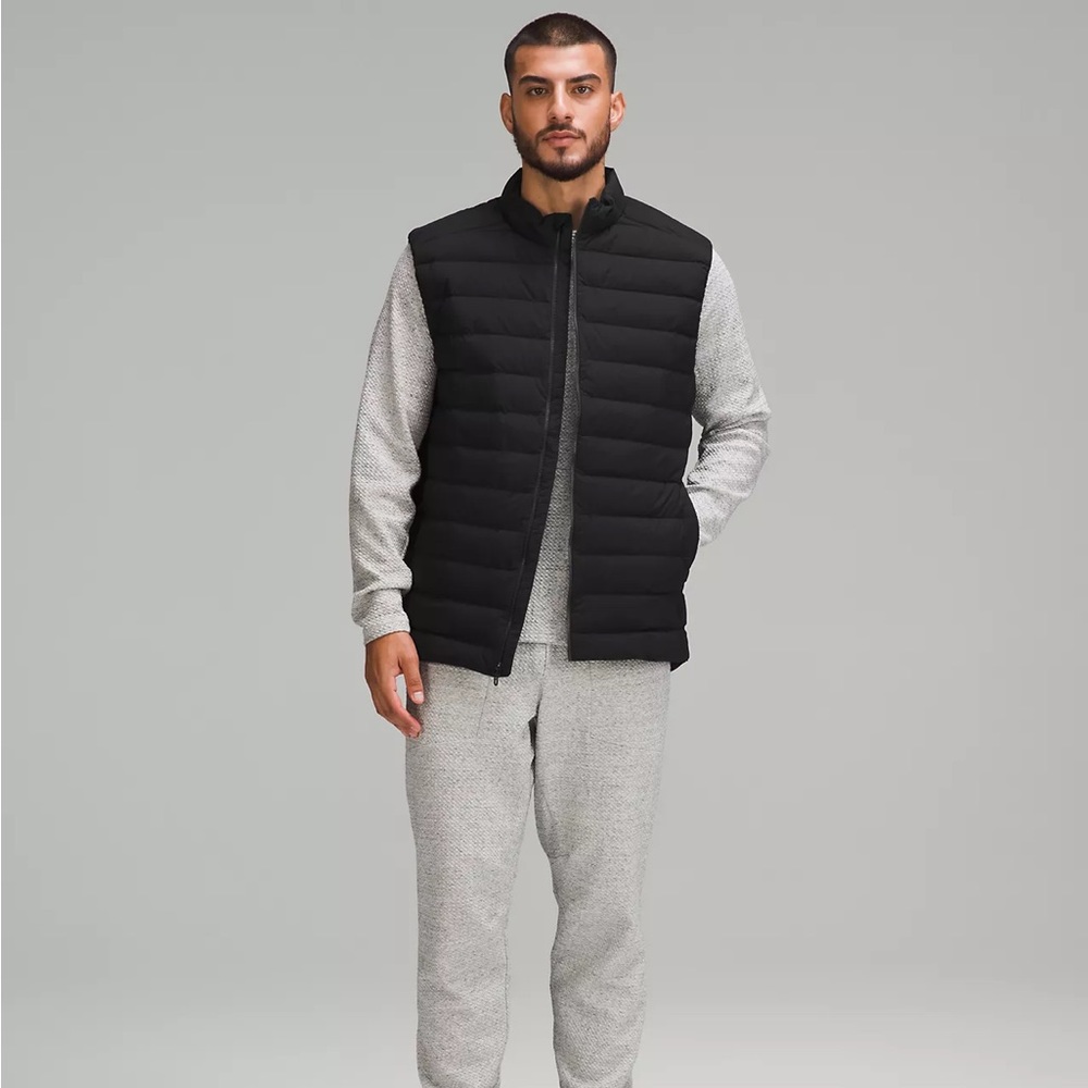 Lululemon Men’s Black Down Vest, Size Medium